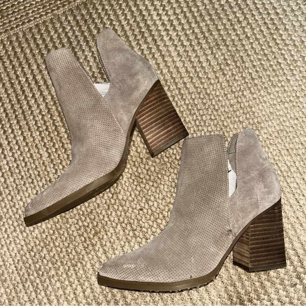Marc Fisher Taupe Heeled Boots